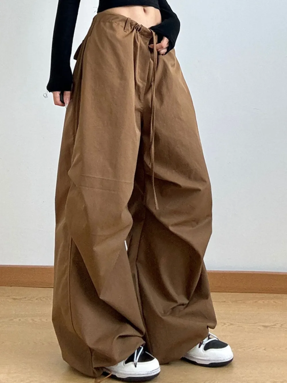 Wide Leg Casual Drawstring Pants, image 6