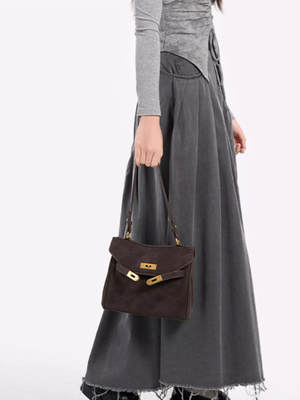 Gold-Tone Hardware Crossbody Bag, image 10
