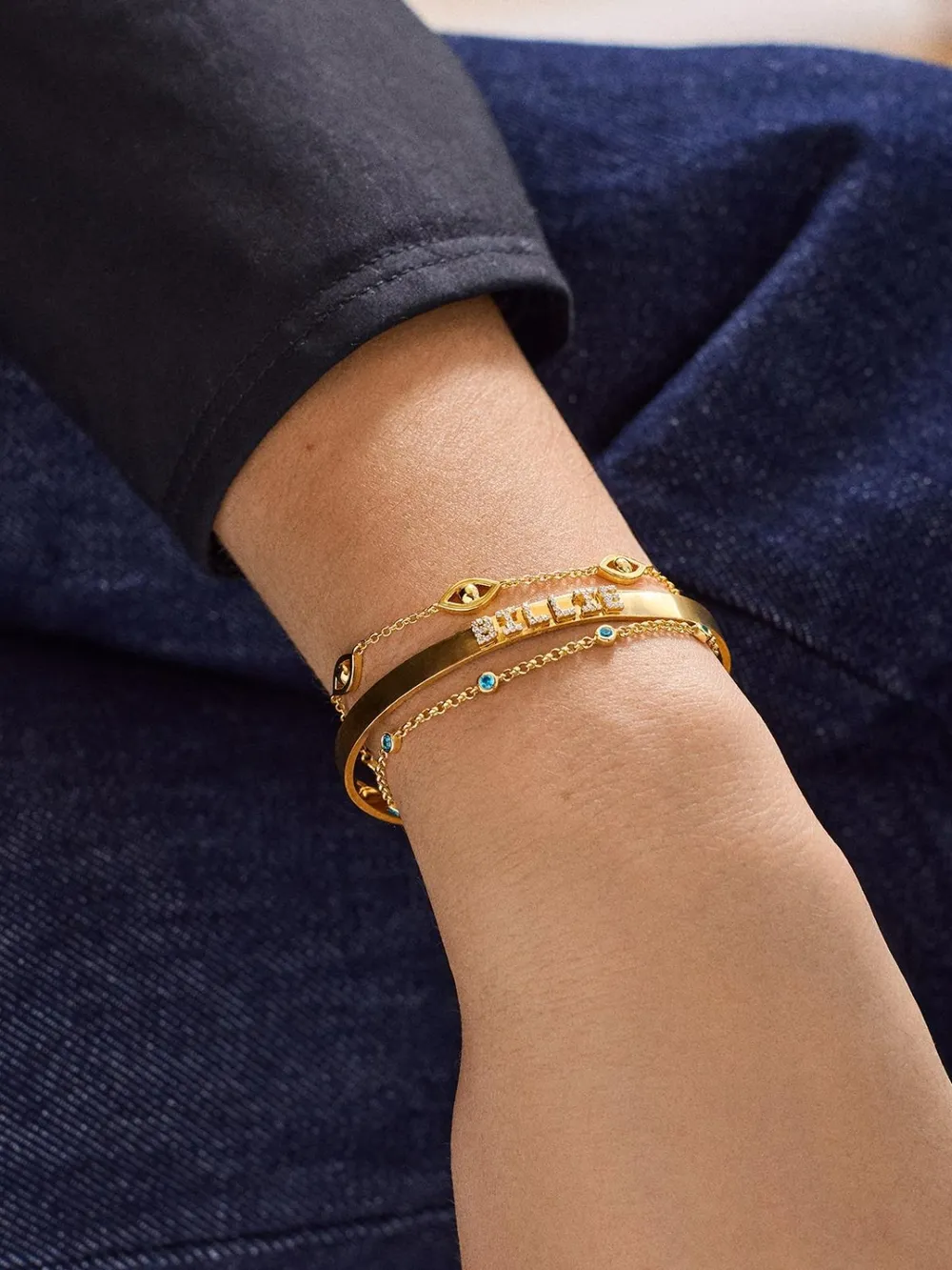18K Gold-Plated Titanium Steel Bracelet, image 3