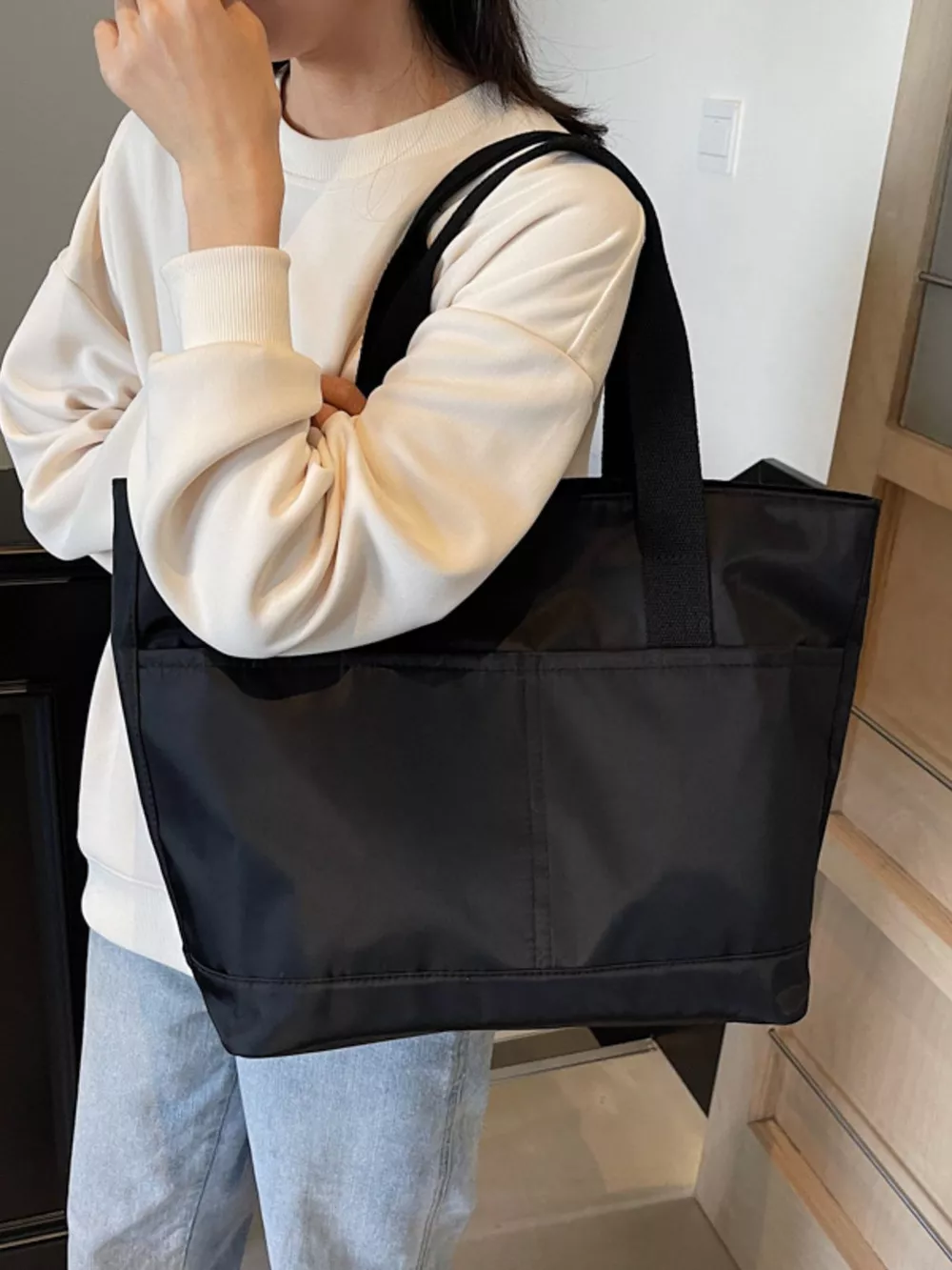 Oxford Cloth Shoulder Bag, image 7