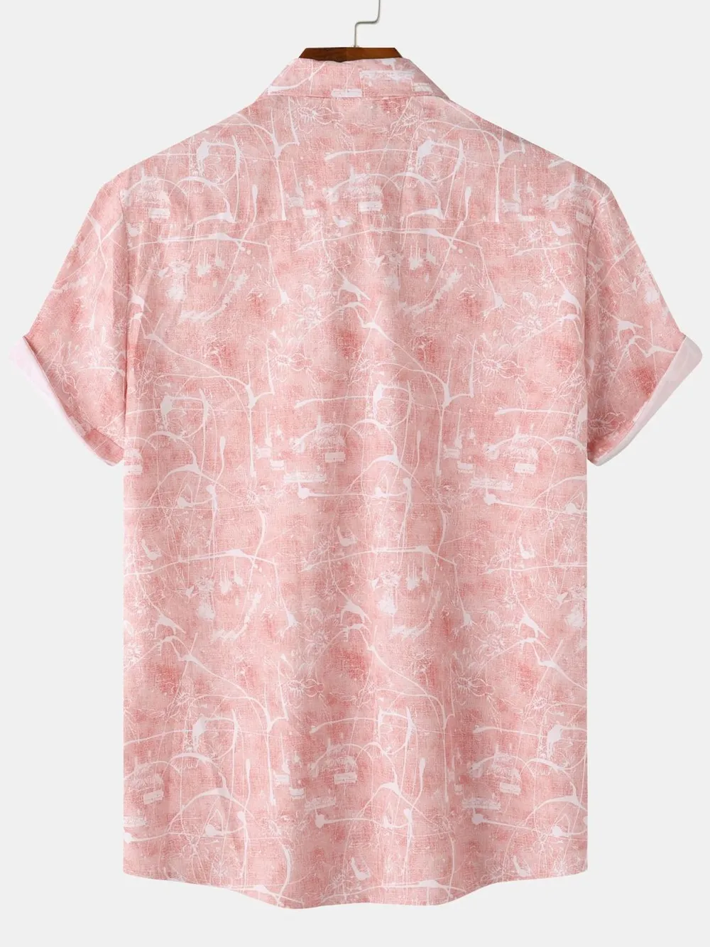 Men's Printed Short Sleeve Button Down Shirt, image 16