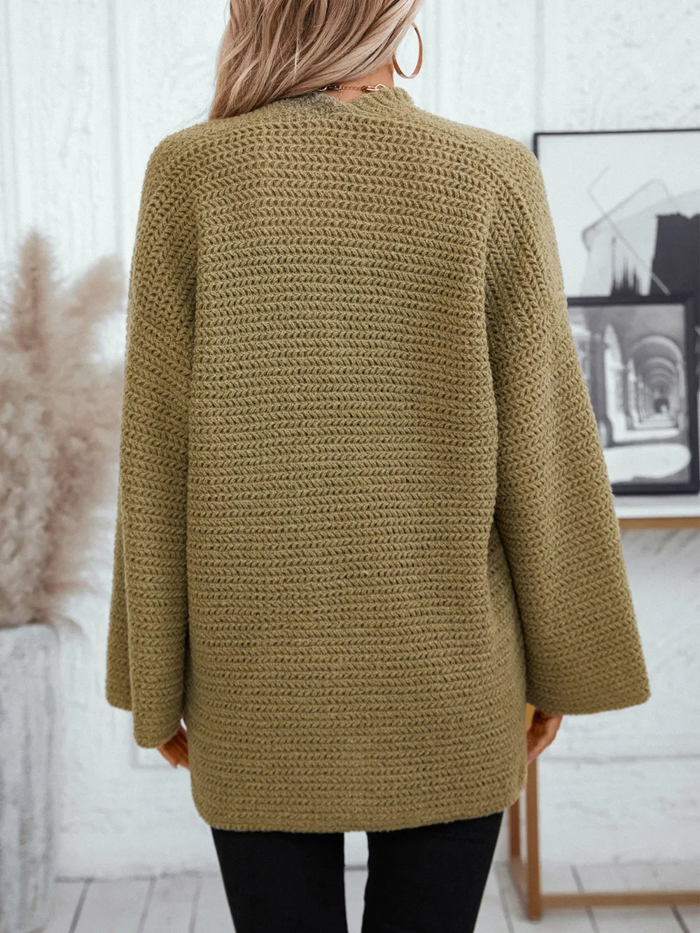Open Front Long Sleeve Cardigan, image 6