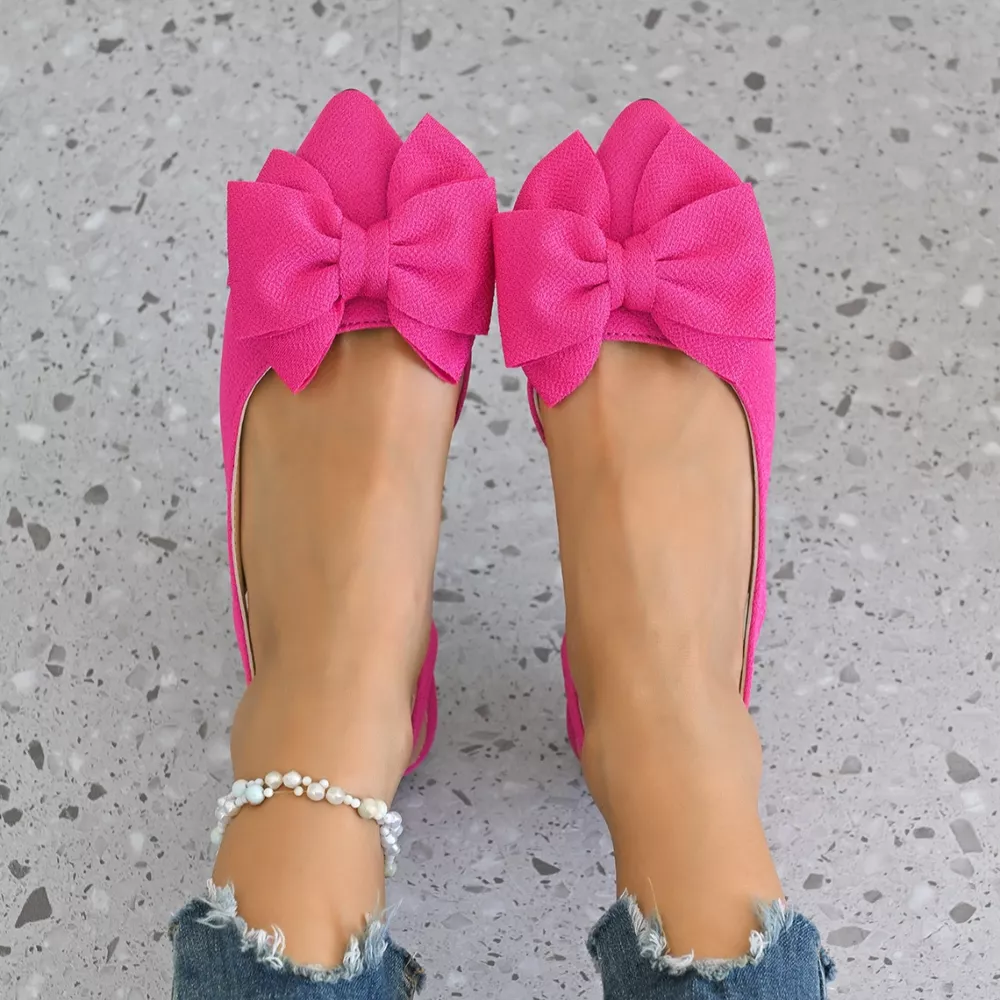 Bow Point Toe Slingback Sandals, image 3