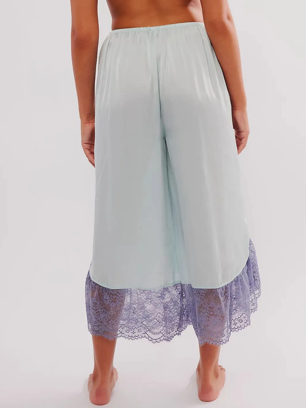 Lace Detail Wide Leg Pants, image 7