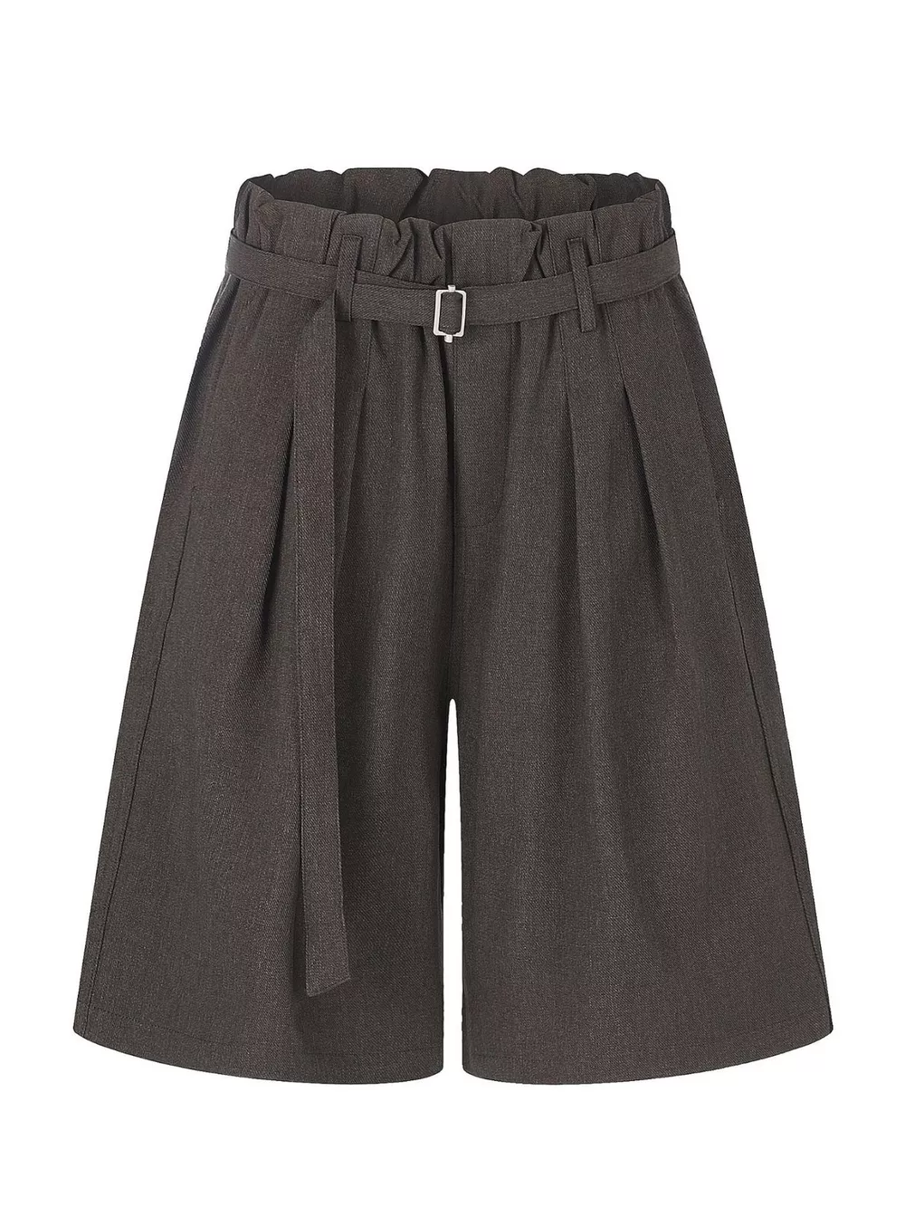 Men's High-Waisted Paperbag Waist Wide-Leg Capris, image 2