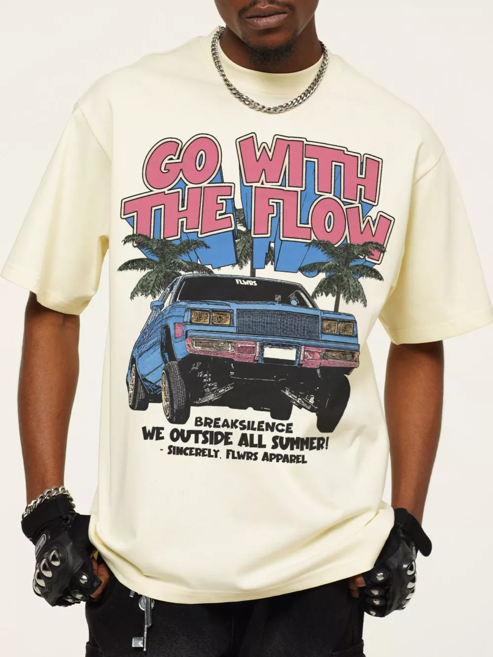 Men's Vintage Washed Graphic Oversized T-Shirt, image 3