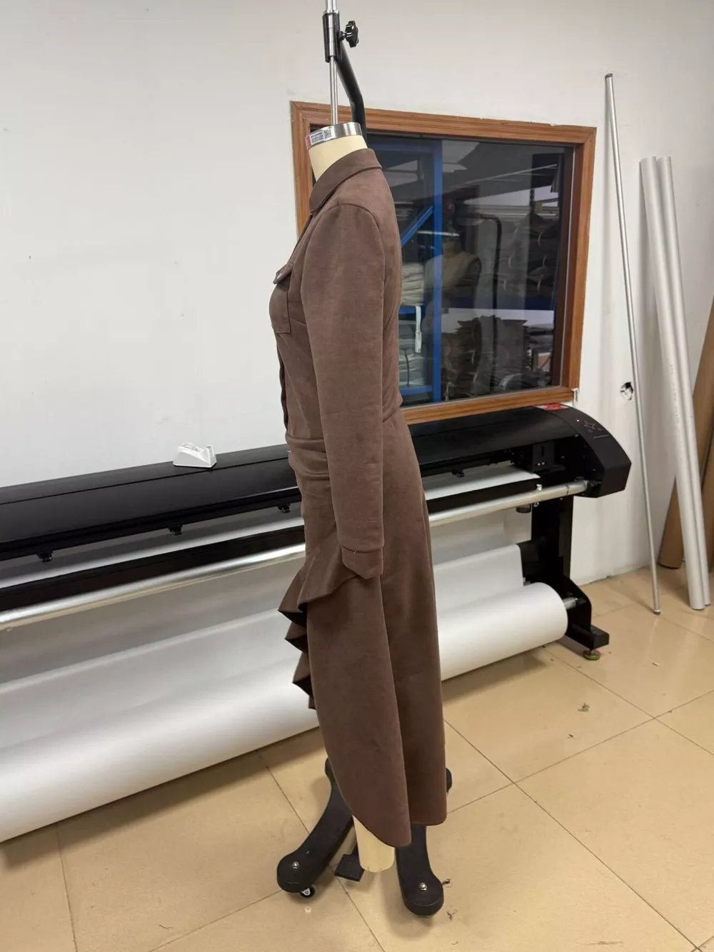 Button Front High-Low Maxi Dress, image 3