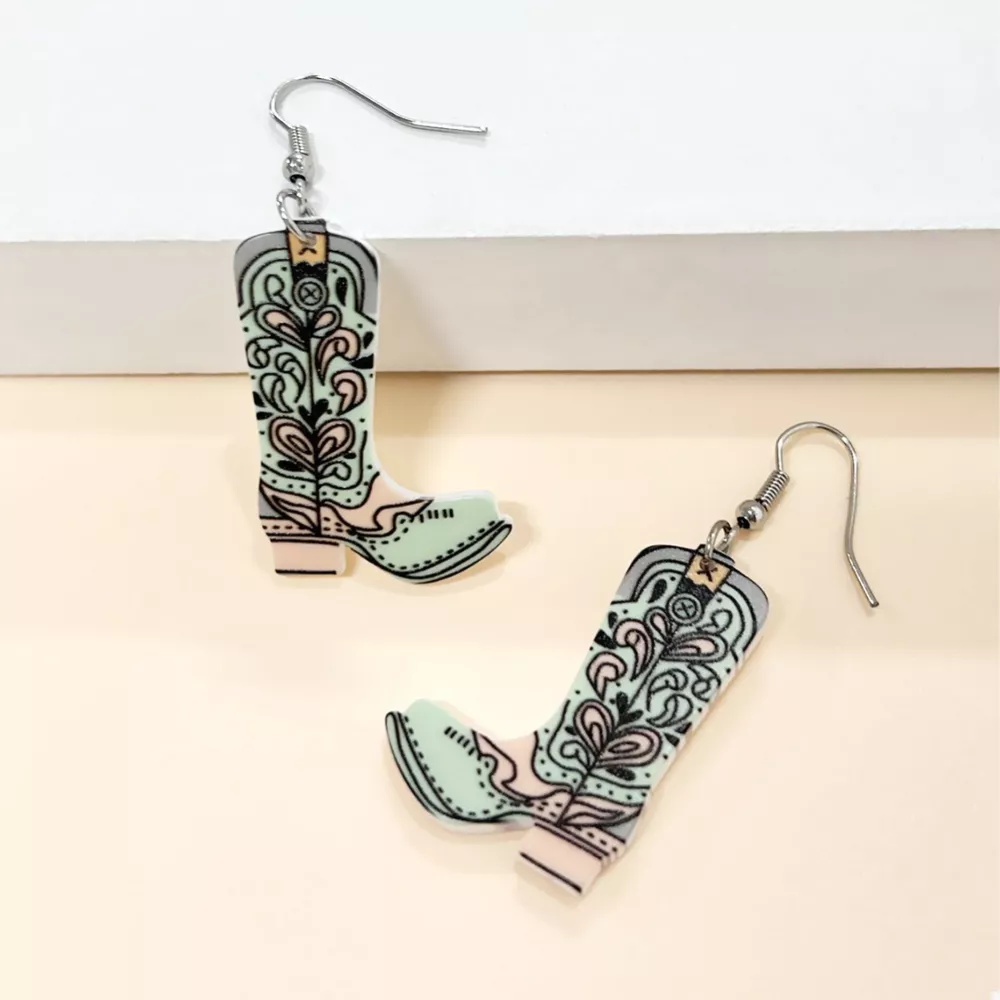 Western Boot Dangle Earrings, image 2