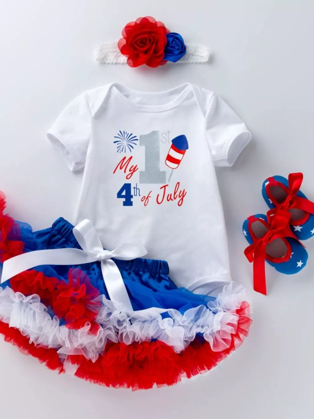 Children's First 4th of July Outfit Set, image 5