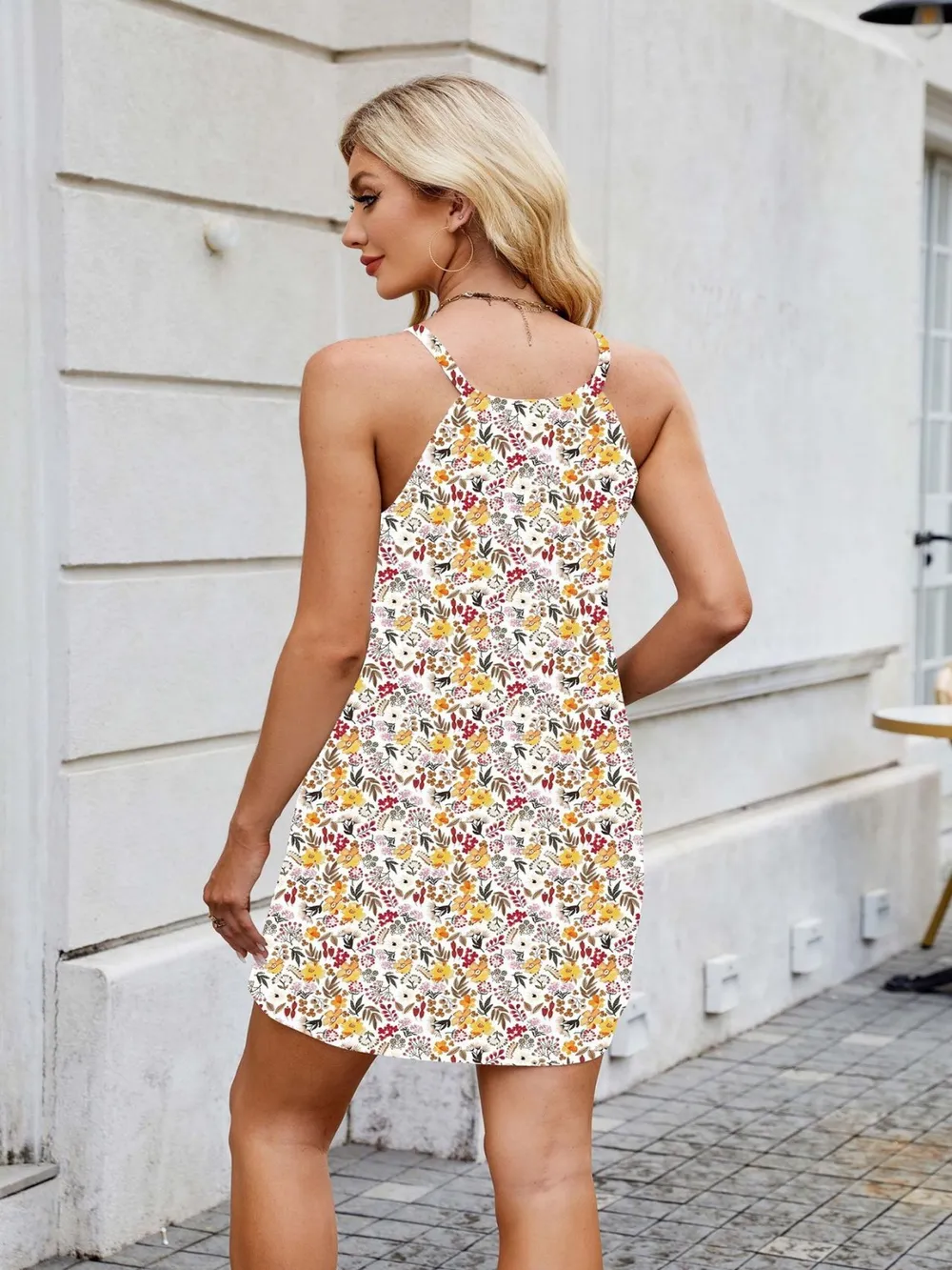 Printed Mini Cami Dress, image 18