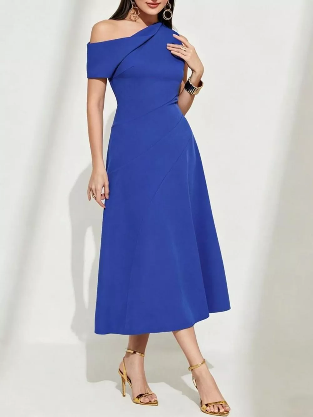 One-Shoulder Midi Dress, image 4
