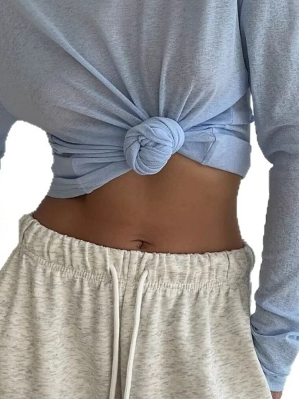 Knotted Long Sleeve T-Shirt, image 14