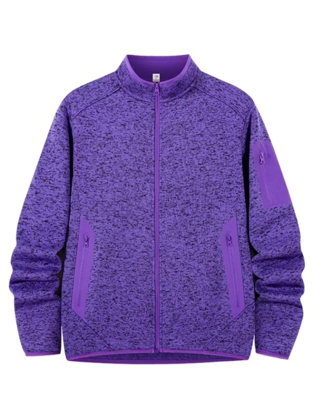 Men's Full Size Full-Zip Outdoor Jacket Plus Size, image 4