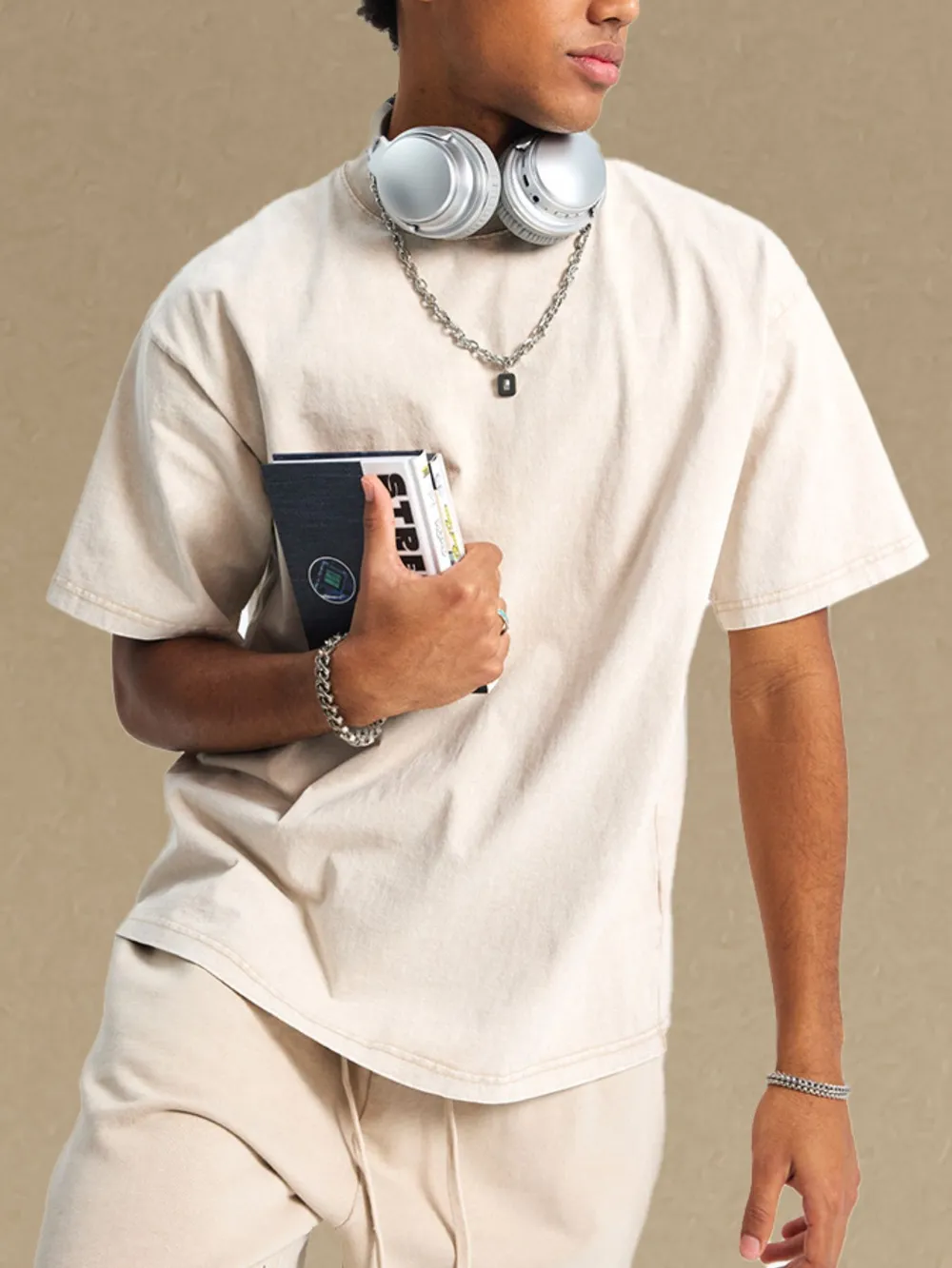 Men's Vintage Washed Oversized T-Shirt, image 11