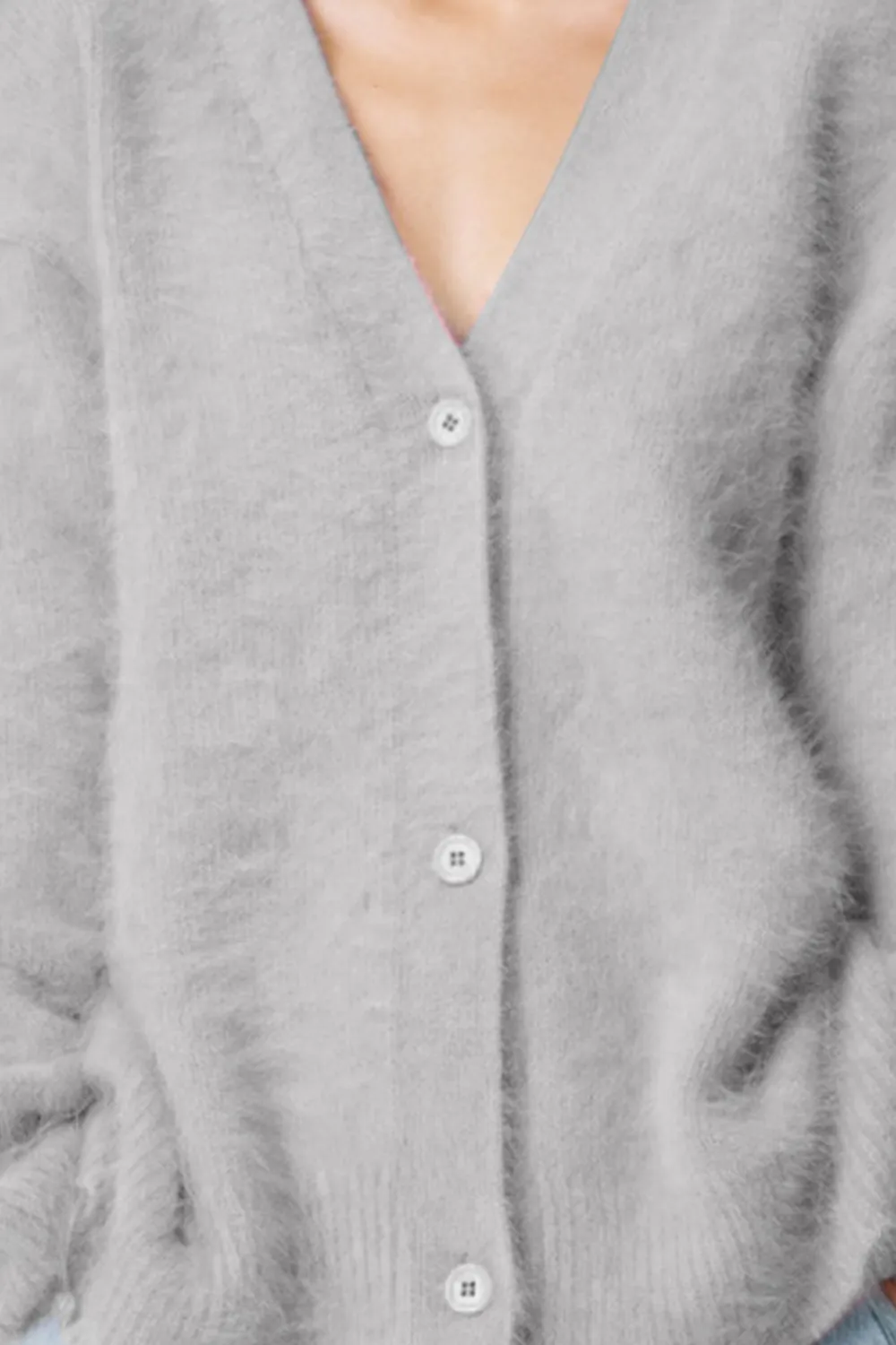 Button Up Dropped Shoulder Cardigan, image 6