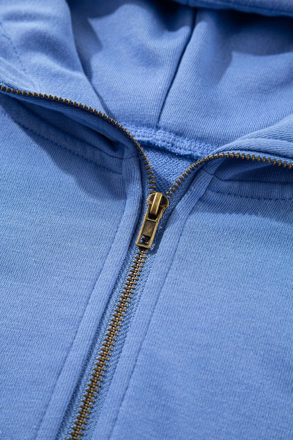 Drawstring Zipped Short Sleeve Hoodie and Shorts Set, image 6