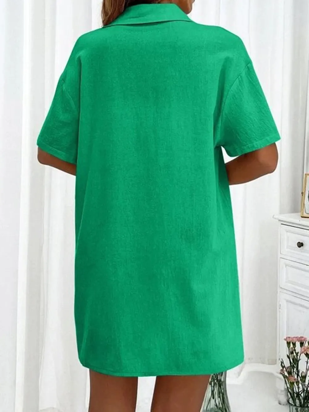 Button Up Shirt and Drawstring Shorts Set, image 13