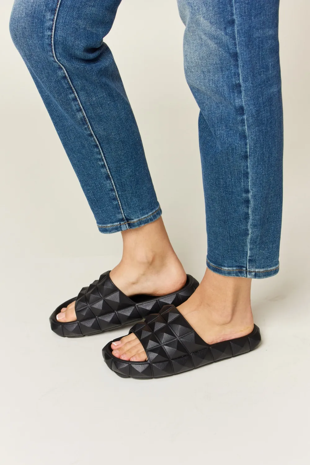 Pyramid Stud Toe Band Footbed Sandals, image 2