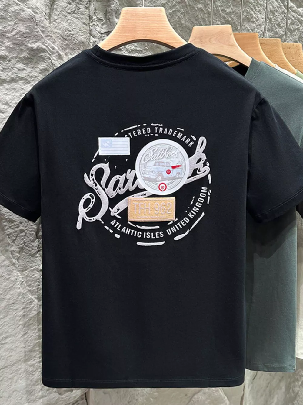 Men's Plus Size Round Neck Short Sleeve T-Shirt, image 6