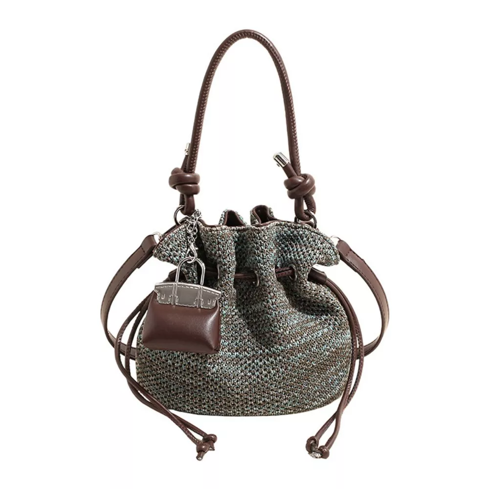 Woven Drawstring Crossbody Bag, image 21