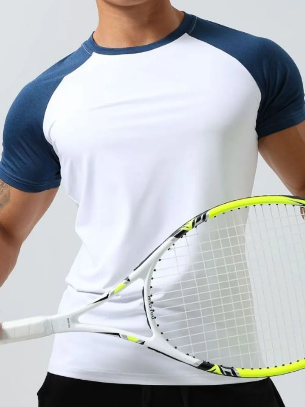Men's Plus Size Round Neck Short Sleeve T-Shirt, image 3