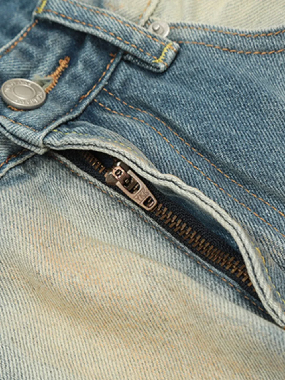 Men's Washed Straight Leg Jeans, image 5