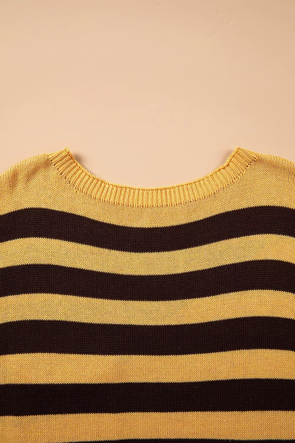 Stripe Striped Drop Shoulder Colorblock Pullover Sweater, image 9