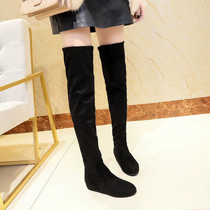 Round Toe Block Heels Boots, image 6