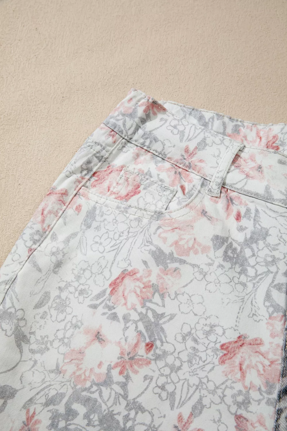 Floral and Leopard Print Wide-Leg Jeans, image 10