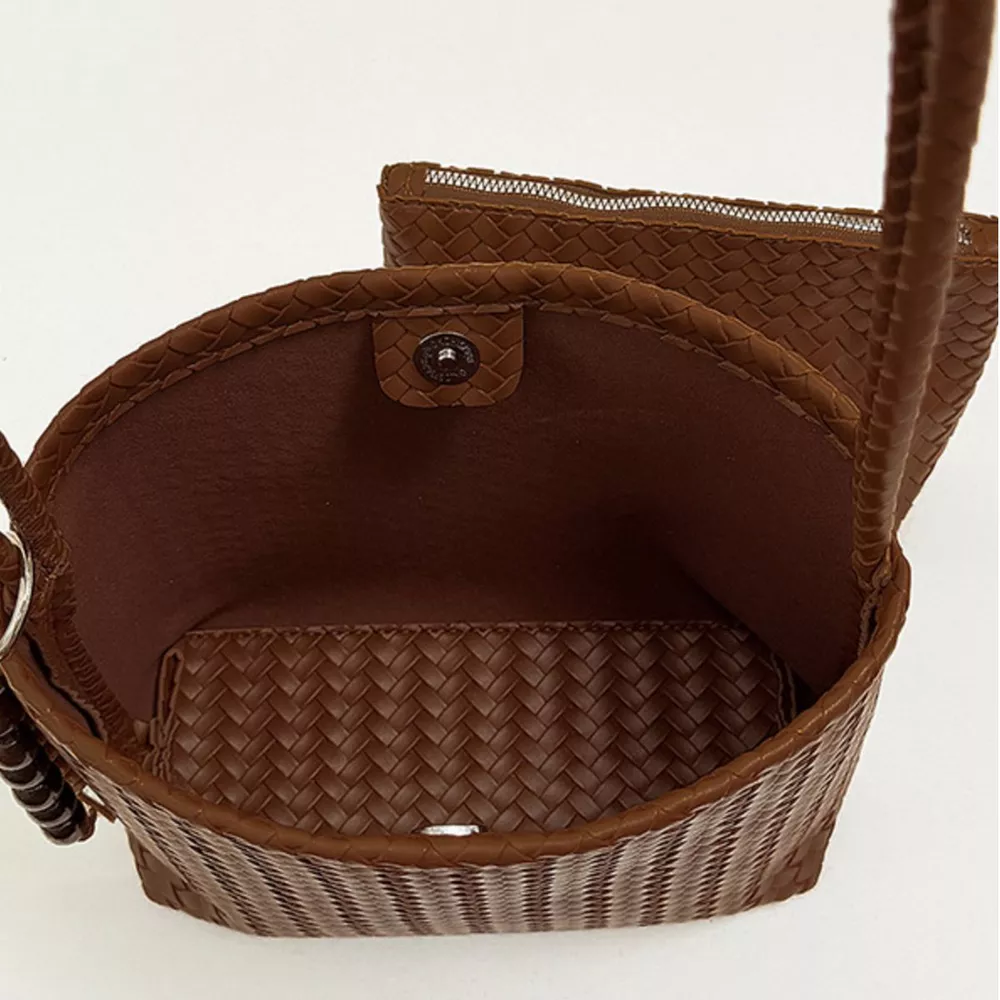 Woven Leather Shoulder Bag, image 8