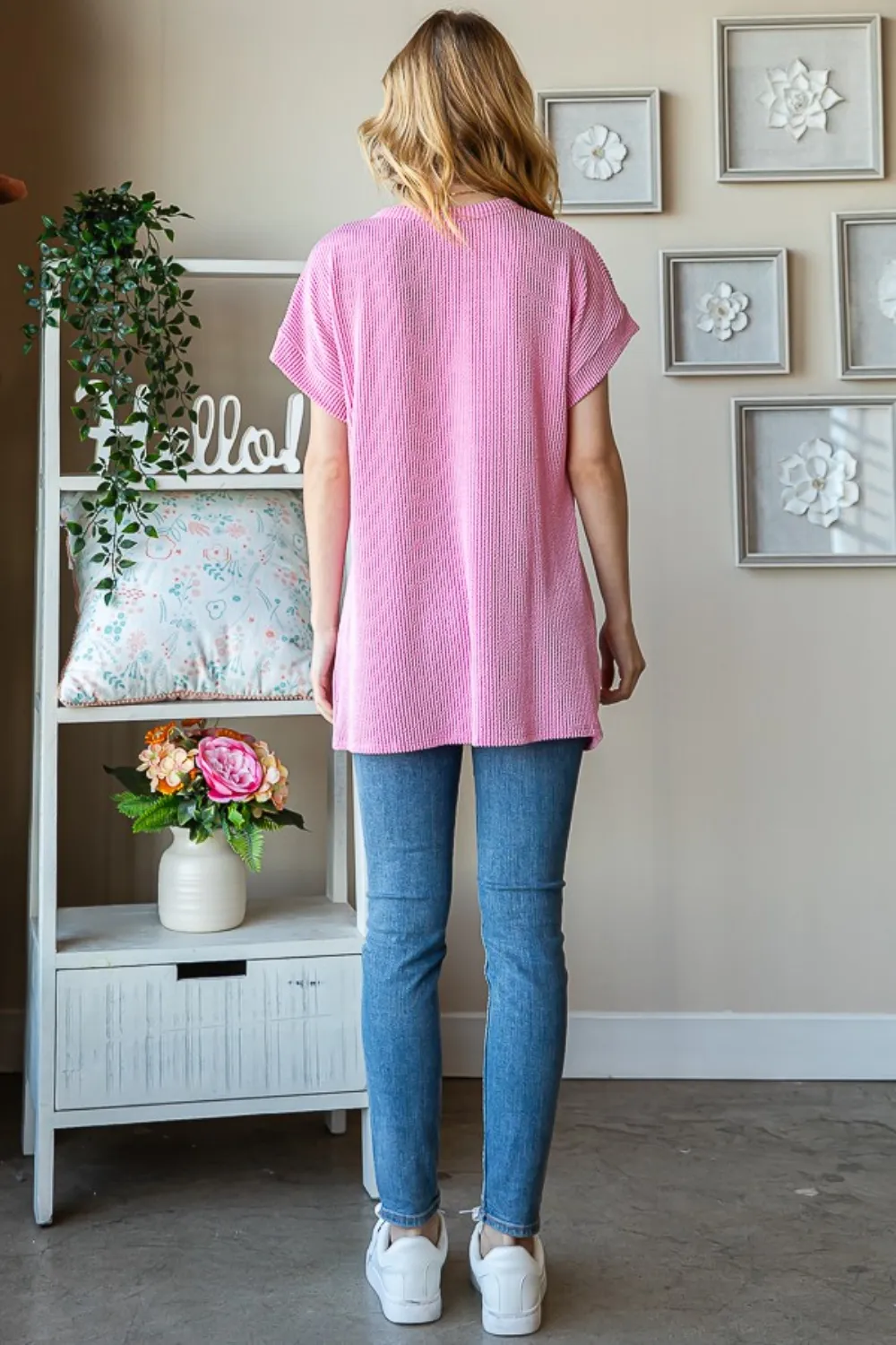 Full Size Letter Graphic Short Sleeve T-Shirt, image 7