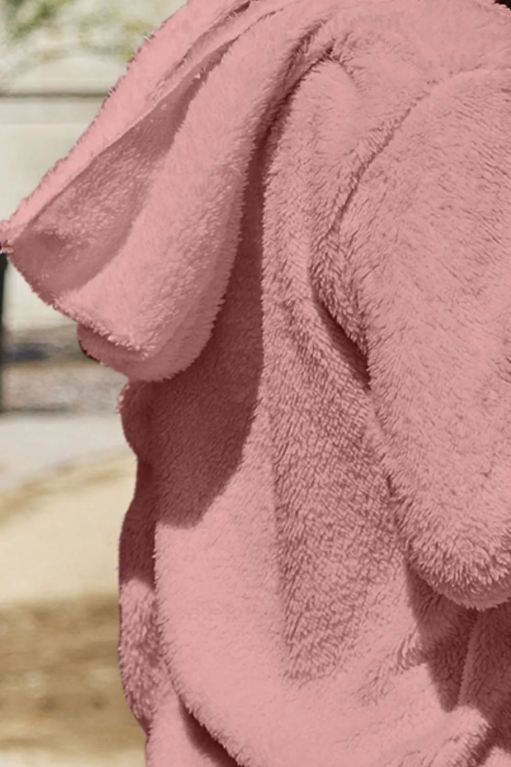 Full Size Teddy Hooded Jacket with Pockets, image 35