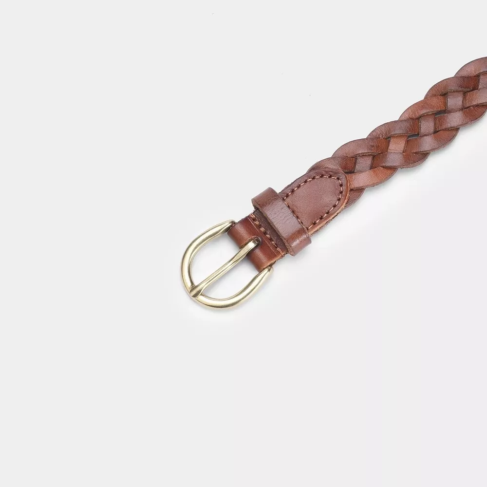 Cowhide Braided Leather Belt, image 4