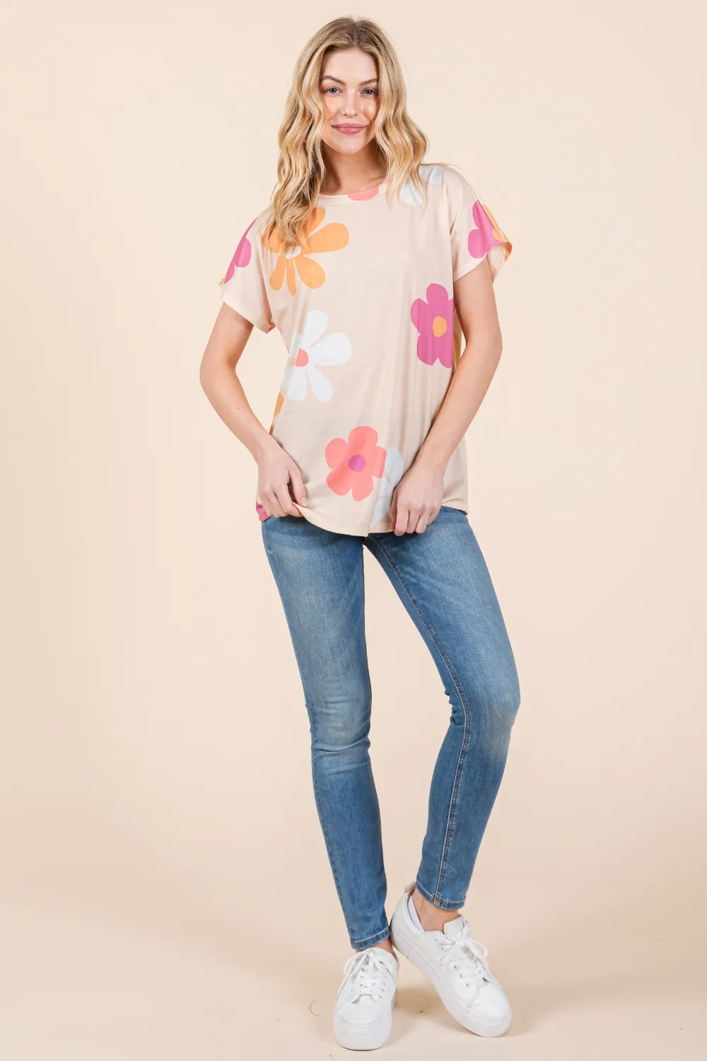 Floral Short Sleeve T-Shirt, image 4
