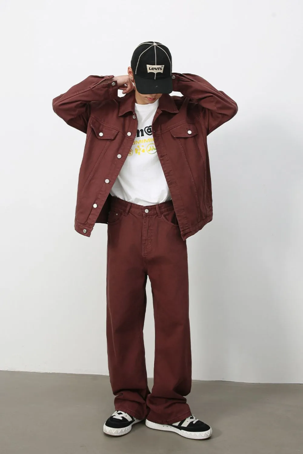 Men's Mid Rise Baggy Jeans, image 4