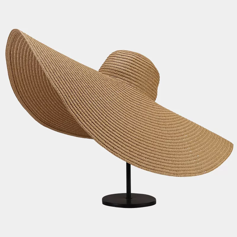 Oversized Wide Brim Straw Sun Hat, image 24