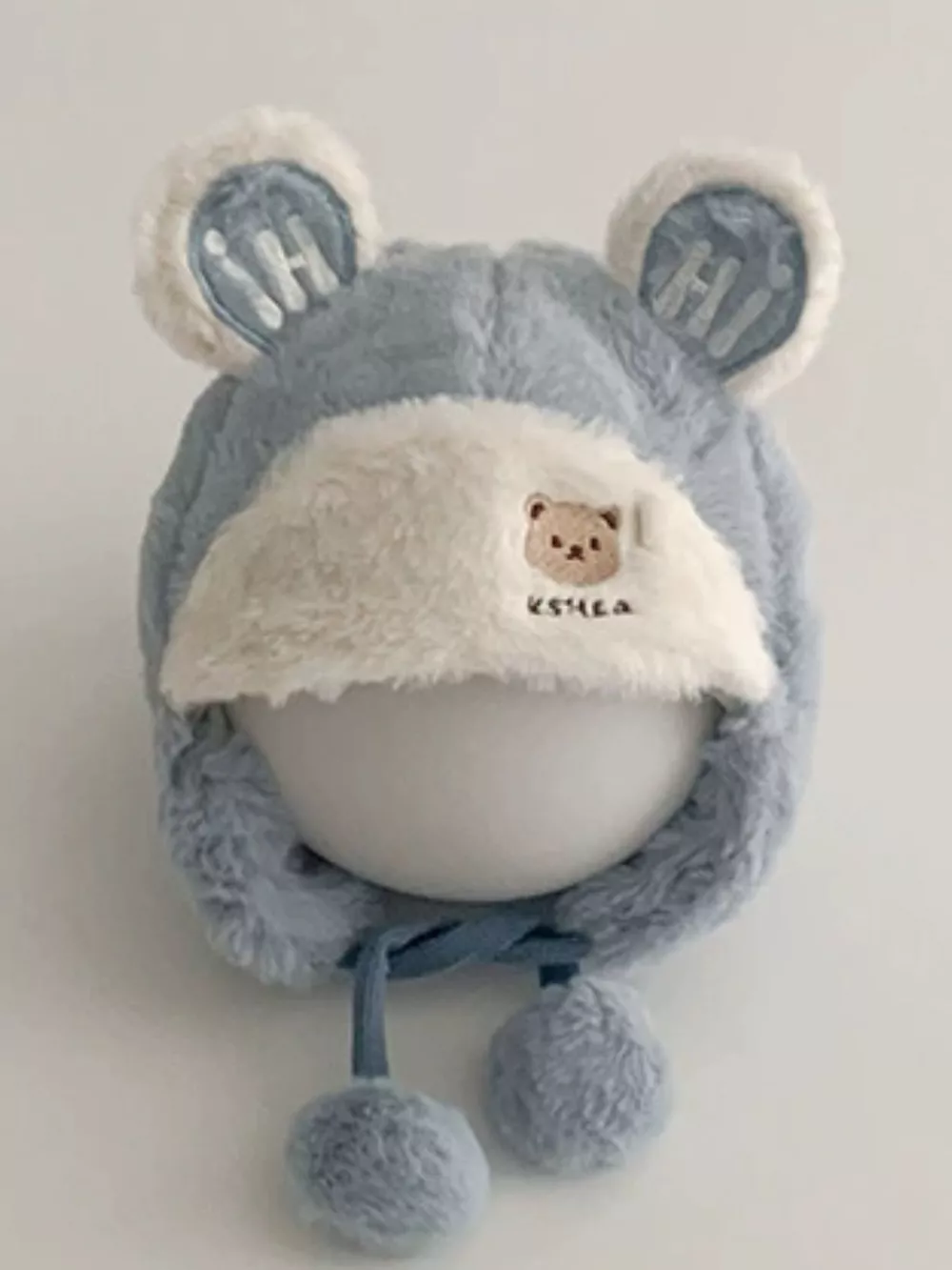 Children's Bear Ear Fluffy Hat