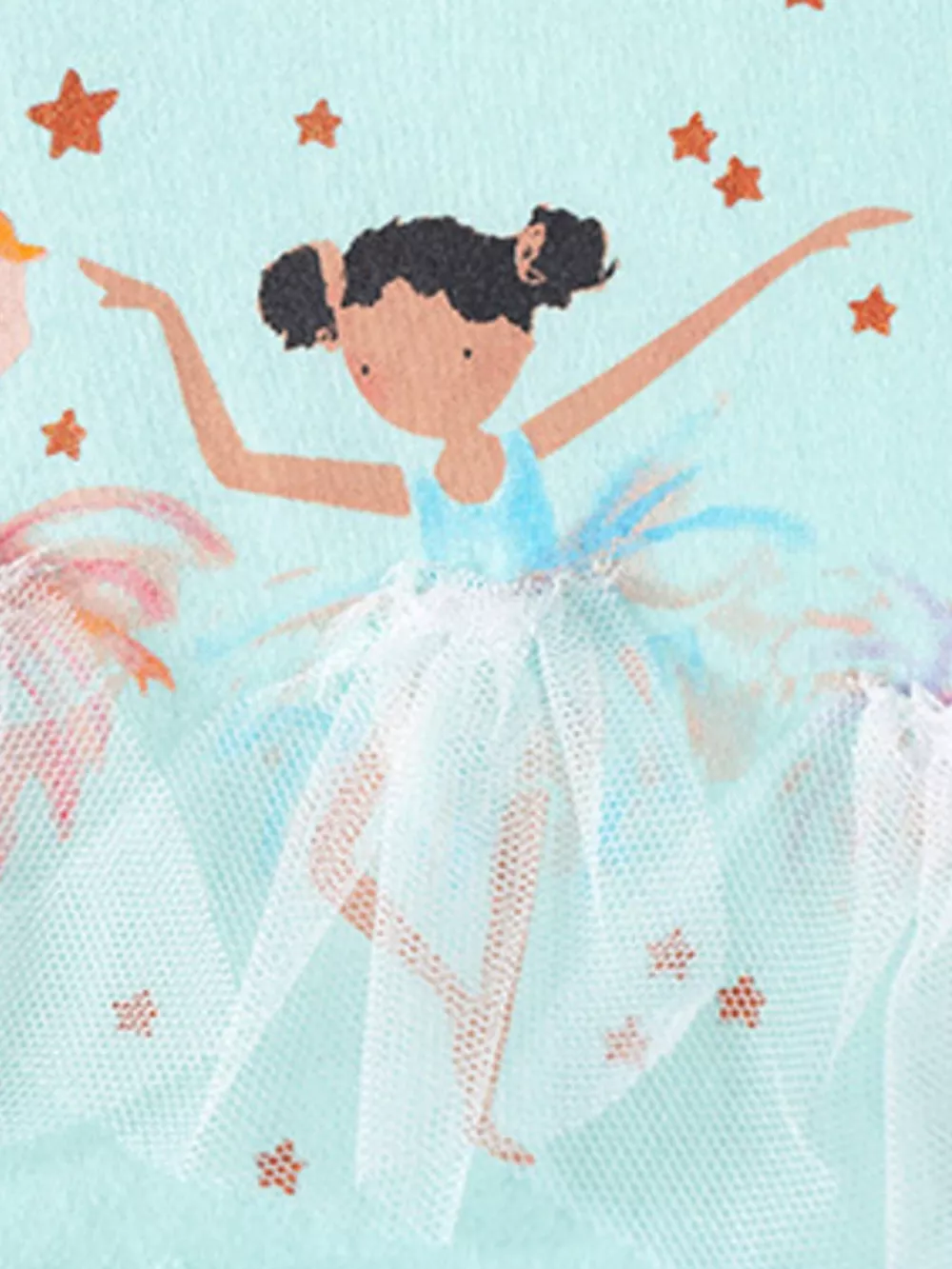 Children's Ballerina Round Neck Tulle Dress, image 4