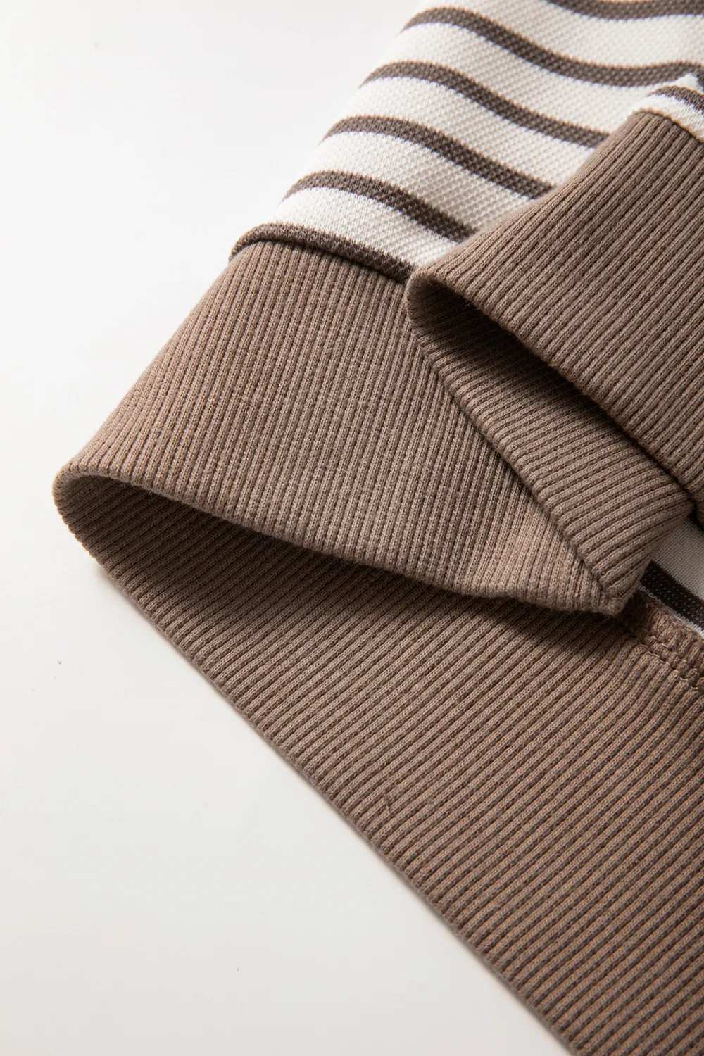 Contrast Striped Ruffle Short Sleeve Top, image 5
