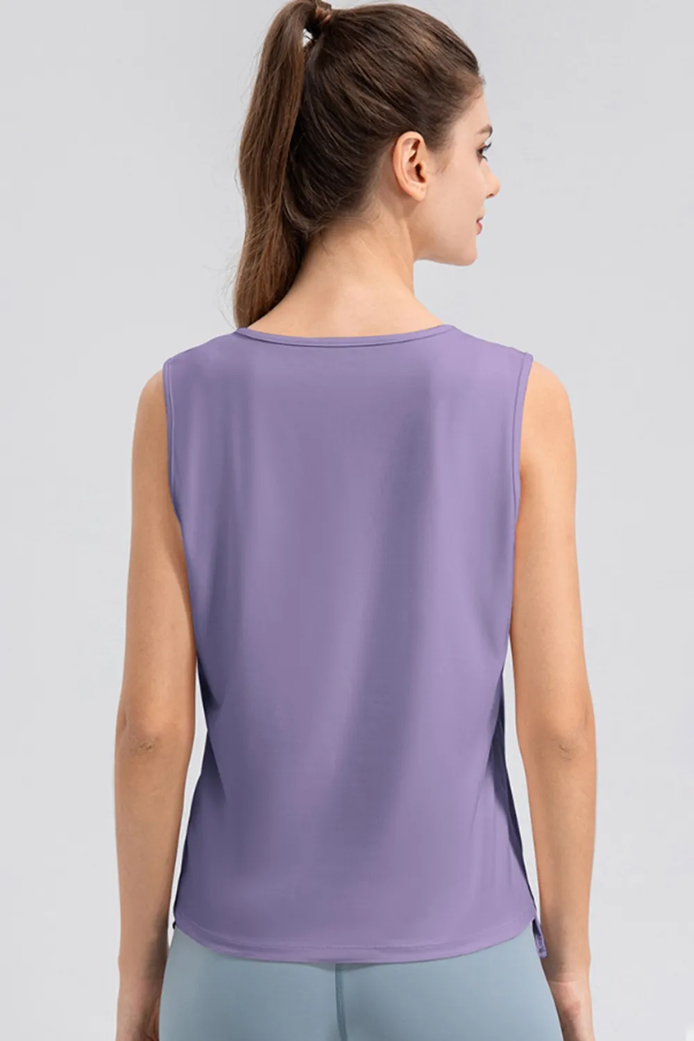 Notched Wide Strap Active Tank, image 3