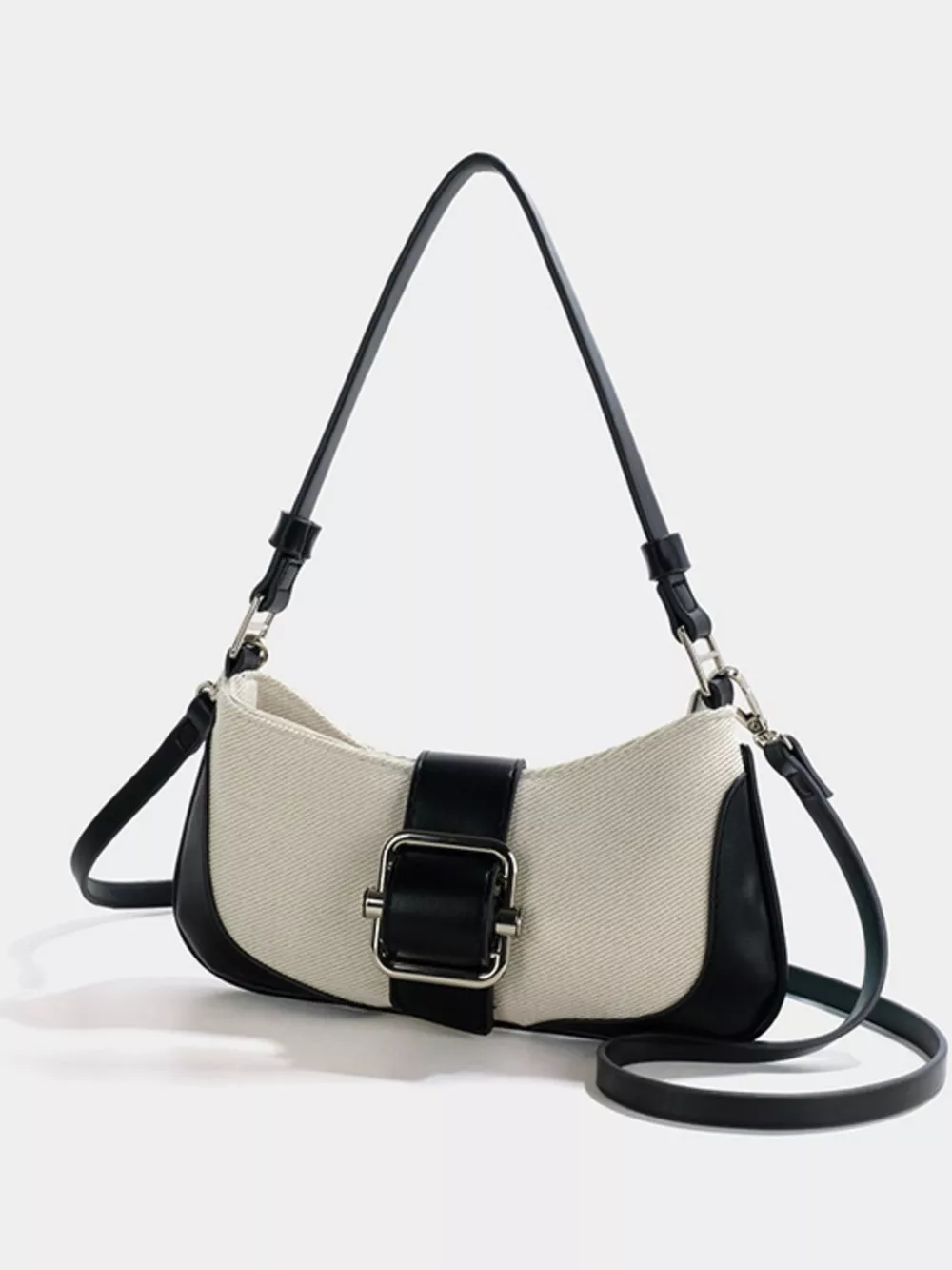 Buckle Accent Shoulder Bag, image 4