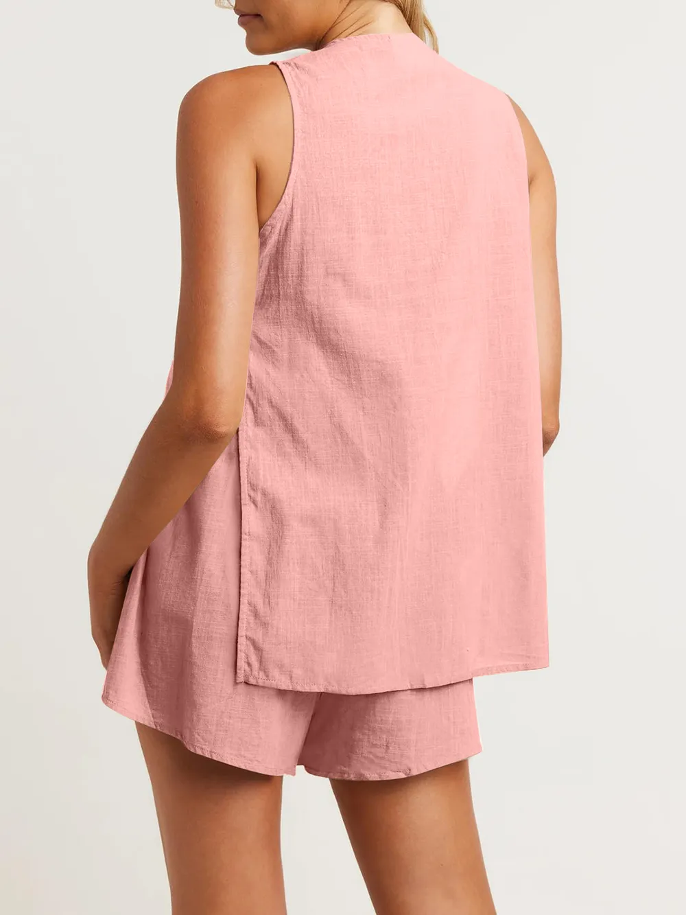 Full Size Button Up Top and Shorts Set, image 22