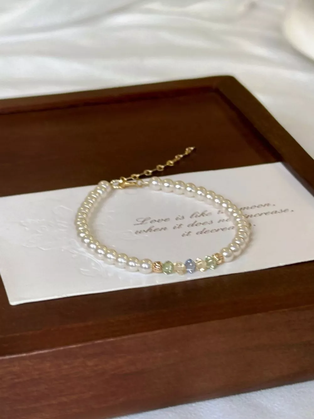 18K Gold-Plated Pearl Bracelet, image 3