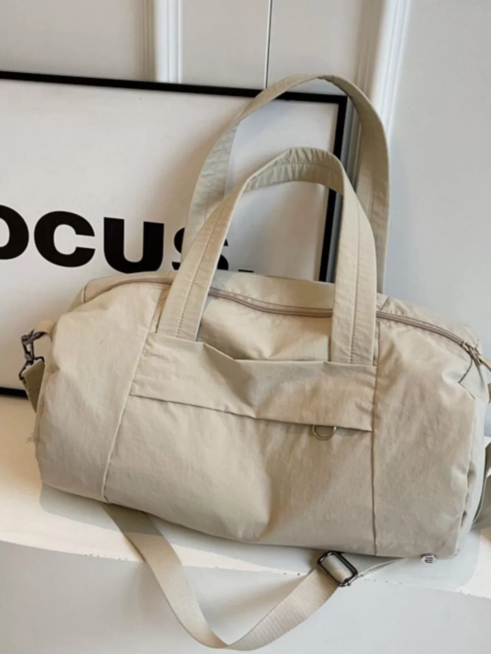Solid Color Lightweight Travel Duffel Bag, image 5