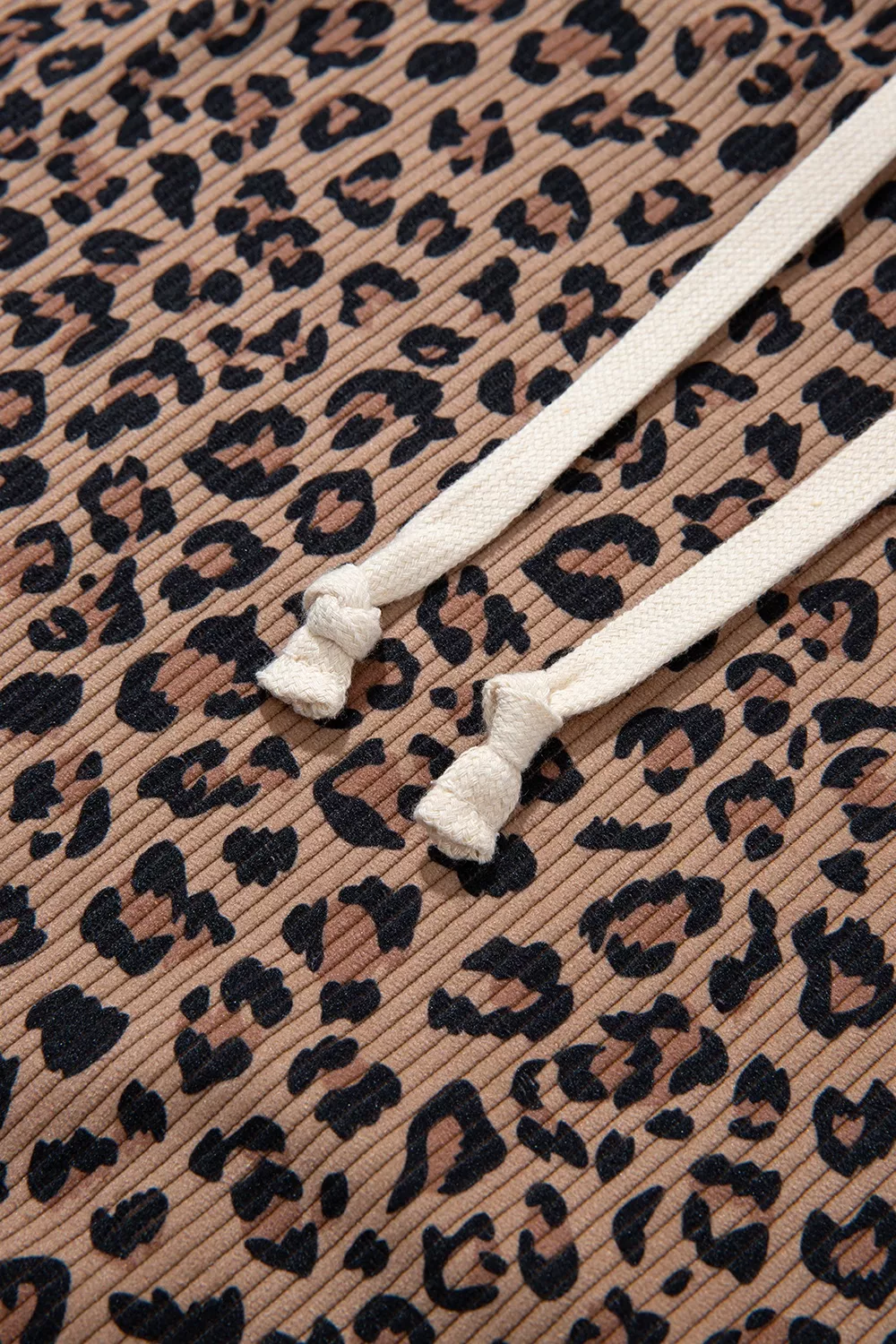 Leopard Print Quarter-Zip Hoodie, image 7