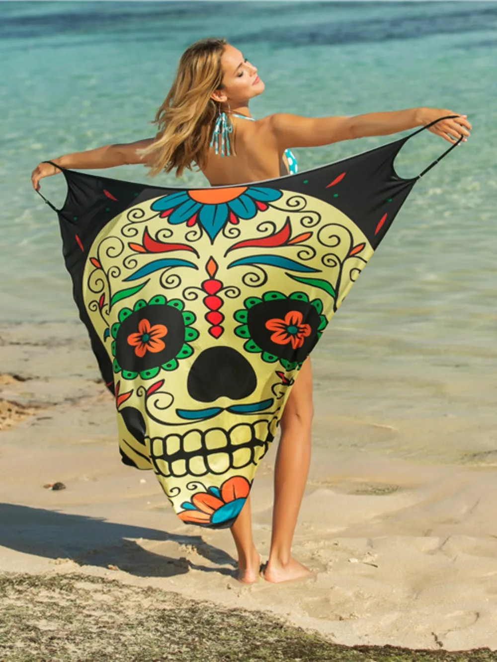 Printed Spaghetti Strap Cover Up, image 5