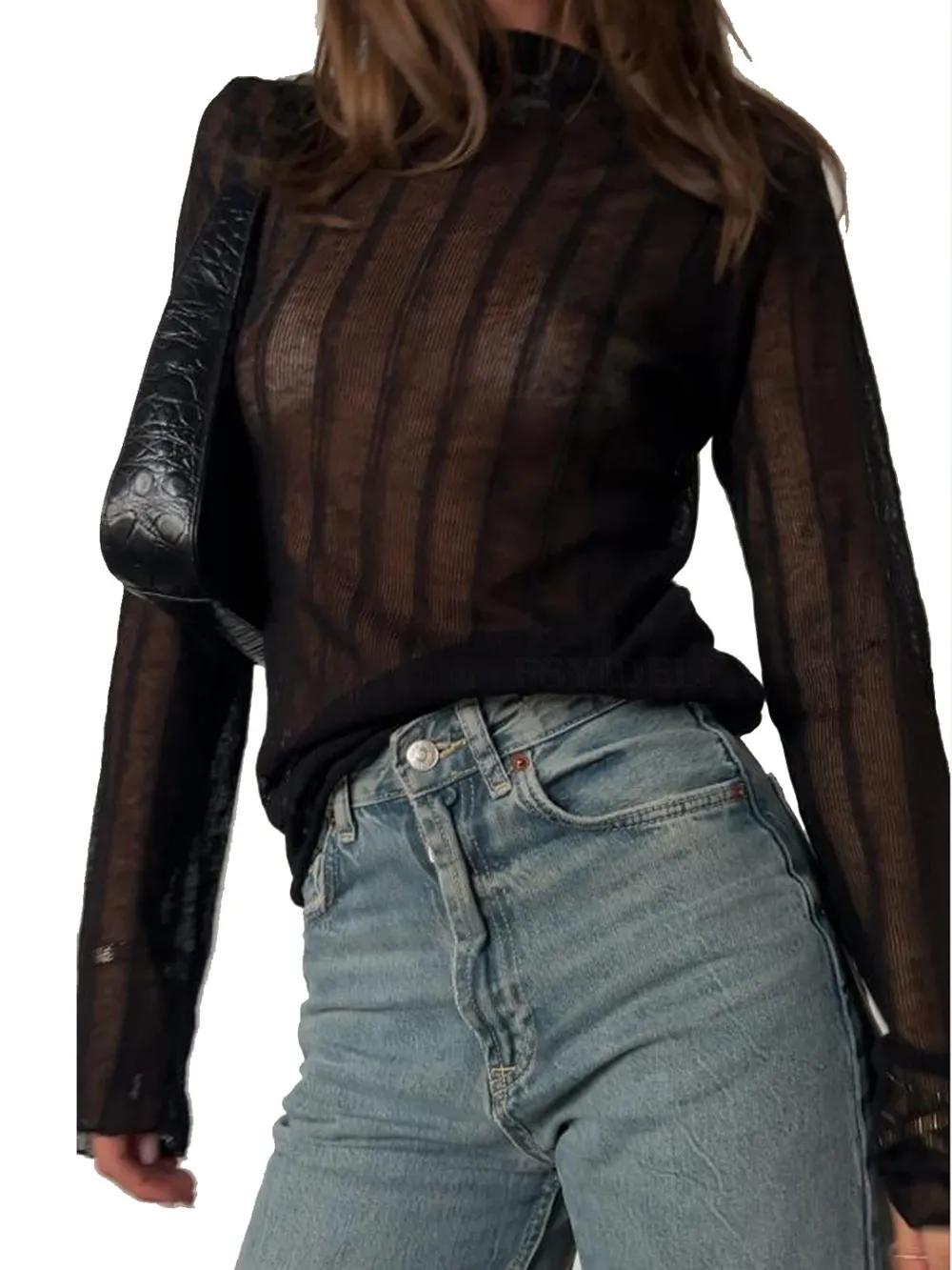 Round Neck Long Sleeve T-Shirt, image 9