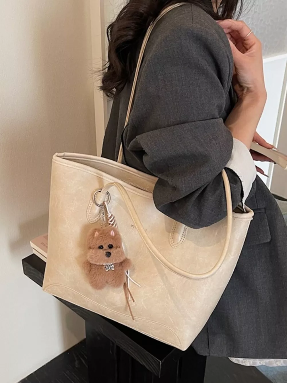 Teddy Bear Charm Tote Bag, image 6