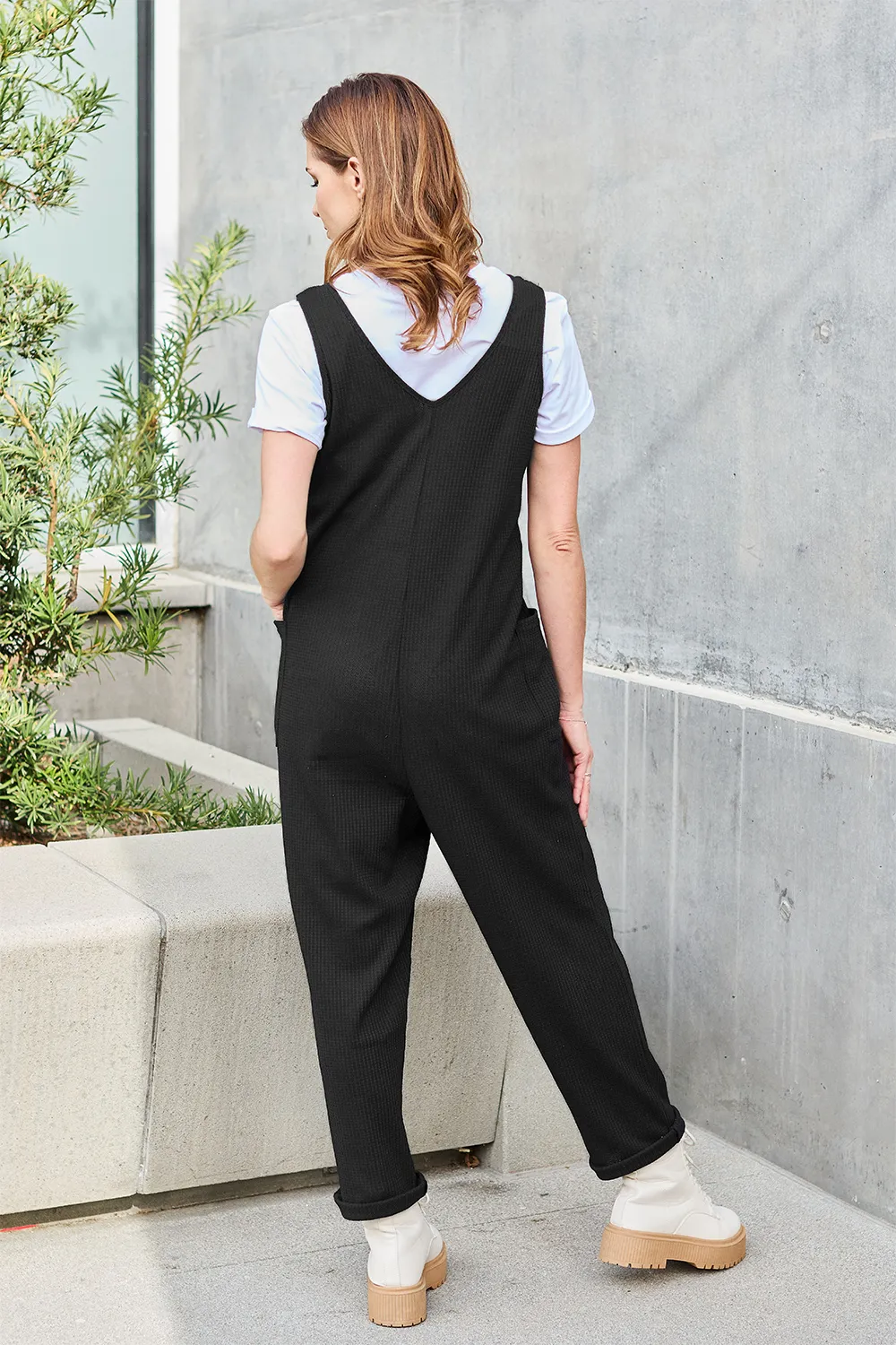 Full Size Sleeveless Straight Jumpsuit, image 5