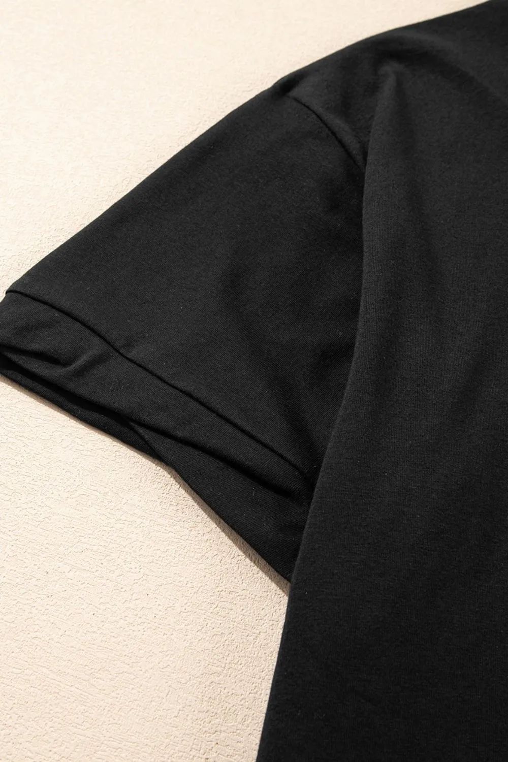 Loose Half Sleeve Hi Low Hem T Shirt, image 6